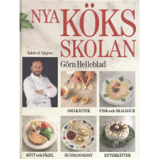Nya köksskolan
Smårätter, Fisk och Skaldjur, Kött och Fågel, Husmanskost, Efterrätter.