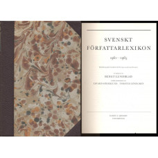 Svenskt författarlexikon
1961-1965
Biobibliografisk handbok
 till Sveriges moderna
 litteratur
Lexikon och register A-Ö