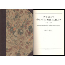 Svenskt författarlexikon
1941-1950
Biobibliografisk handbok
 till Sveriges moderna
 litteratur
A-Ö