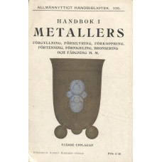 Handbok i metallers förgyllning,
försilvring,förkoppring,
förtenning m.m.