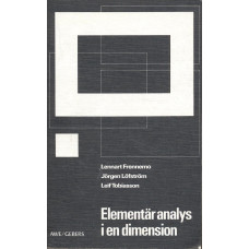 Elementär analys
i en dimension