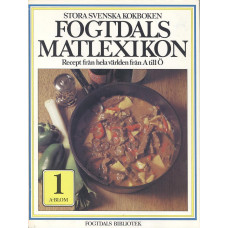 Stora svenska kokboken
Fogtdals Matlexikon
Band 1 A-Blom