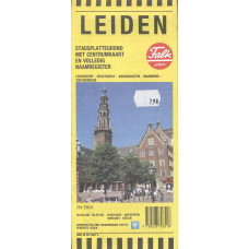 Leiden
Stadsplattegrond met centrumkaart
en volledig naamregister