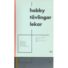 Hobby tävlingar lekar 
Hjälpmedel för ungdomsledare 
sammanställt av Stockholms barnavårdsnämnd
Del 2-3