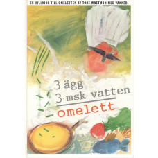 3 ägg + 3 msk vatten = omelett
En hyllning till omeletten av Tore Wretman