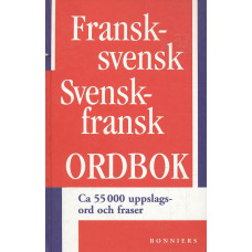Fransk-svensk 
Svensk-fransk ordbok 
Ca 55000 uppslagsord och fraser