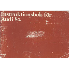 Instruktionsbok för Audi 80
