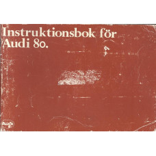 Instruktionsbok för Audi 80